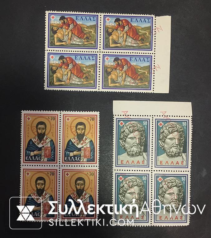 specimen 1959 3 Block Of 4 **